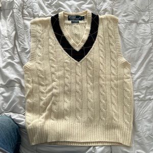 Polo Ralph Lauren 100% Cashmere (tennis) Sweater Vest L